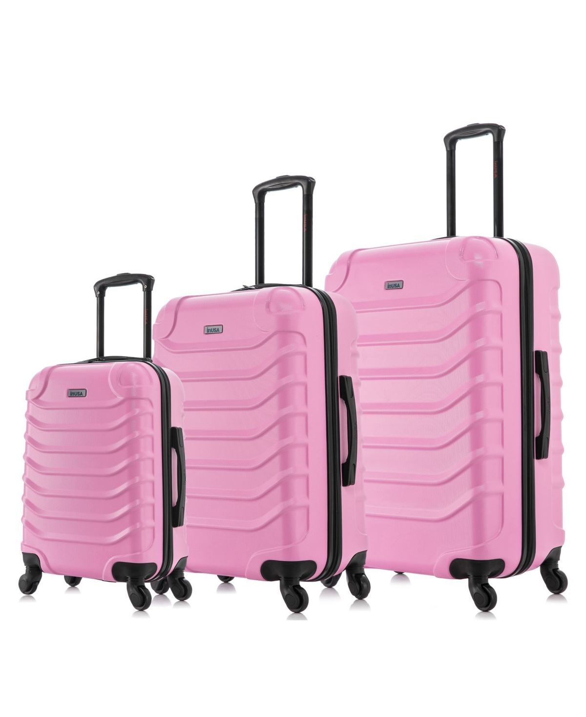 InUSA Endurance Lightweight Hardside Spinner Luggage Set, 3 piece