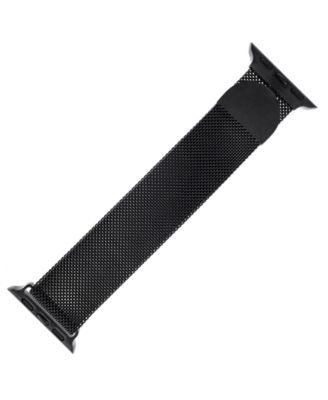 Black Stainless Steel Mesh Band designed for Apple Watch&reg; 42mm (Series 1-3 only) & 44/45/46/49mm (Ultra & Ultra 2) 