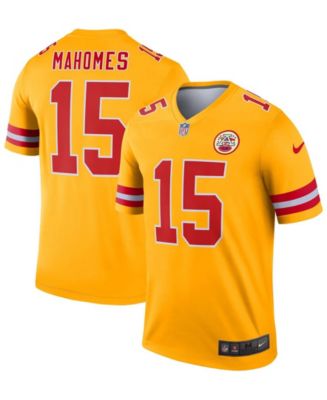Men's Patrick Mahomes Gold-Tone Kansas City Chiefs Inverted Legend