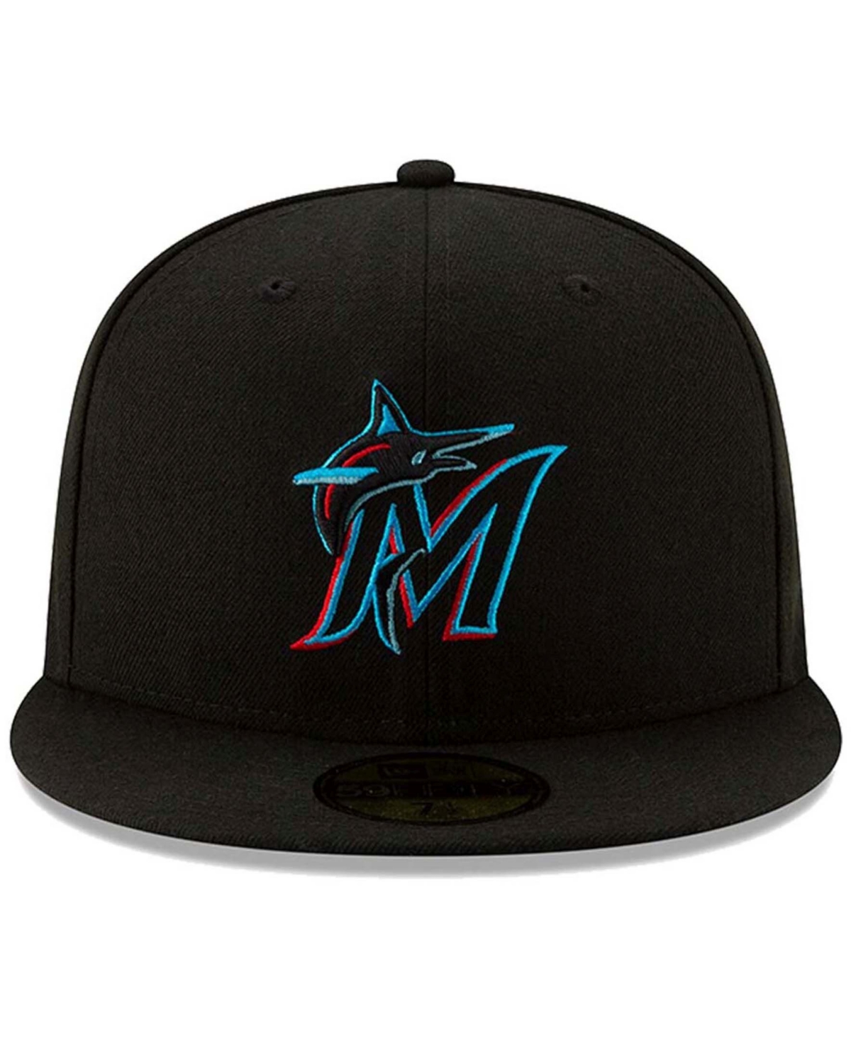 Men's Miami MarlinsOn-Field Authentic Collection 59FIFTY Fitted Hat - Black