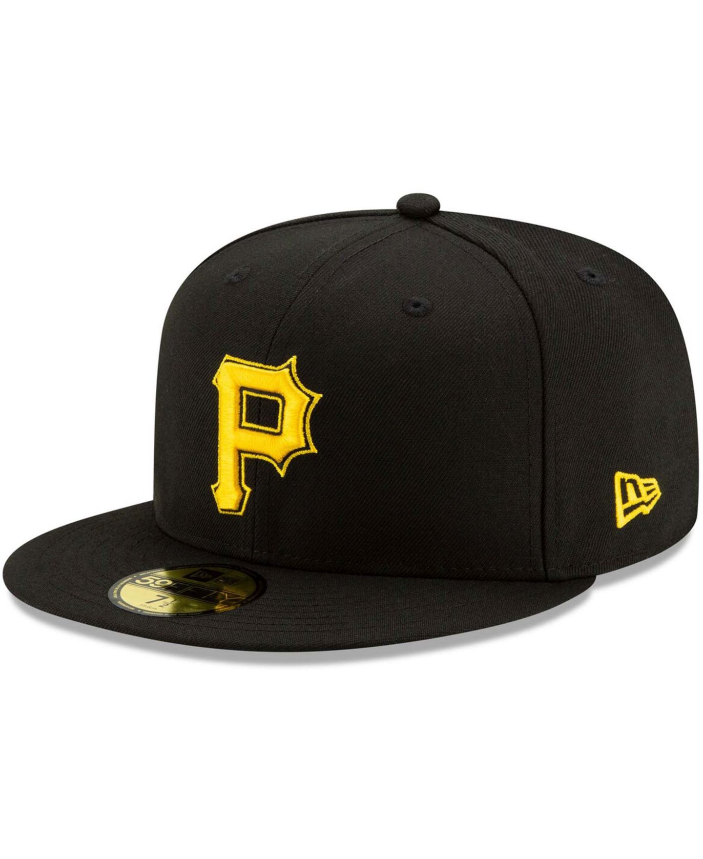 Мужская бейсболка New Era Pittsburgh Pirates Alternate 2 On-Field 59FIFTY, Black — фото 2