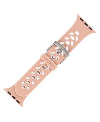 Pink and White Silicone Sport Band designed for Apple Watch&reg; 42mm (Series 10) & 38/40/41mm 