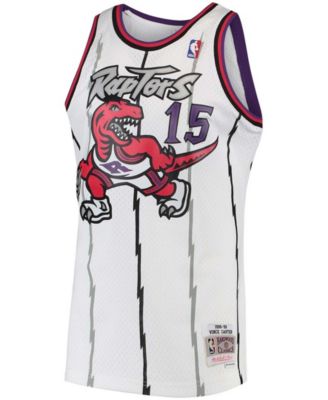 Men's Vince Carter White Toronto Raptors 1997-98 Hardwood Classics Swingman Jersey