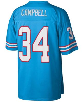 Men's Earl Campbell Light Blue Houston Oilers Legacy Replica Jersey
