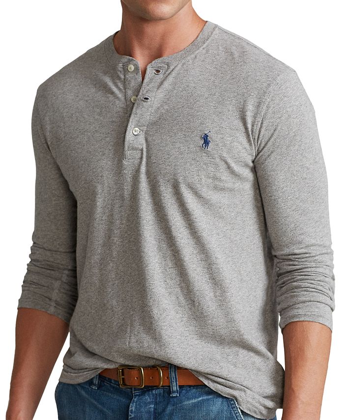 Polo Ralph Lauren Men's Slub Jersey Henley Shirt & Reviews - T-Shirts ...