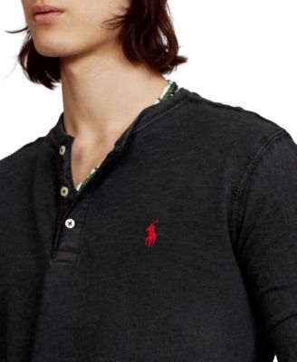 slub jersey henley shirt ralph lauren