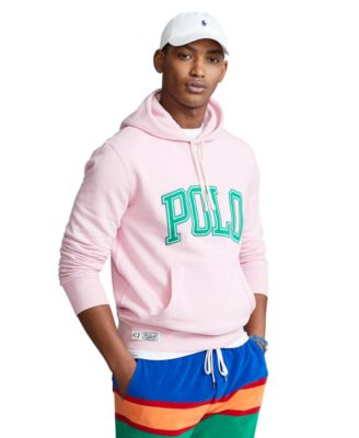 pink polo hoodie mens