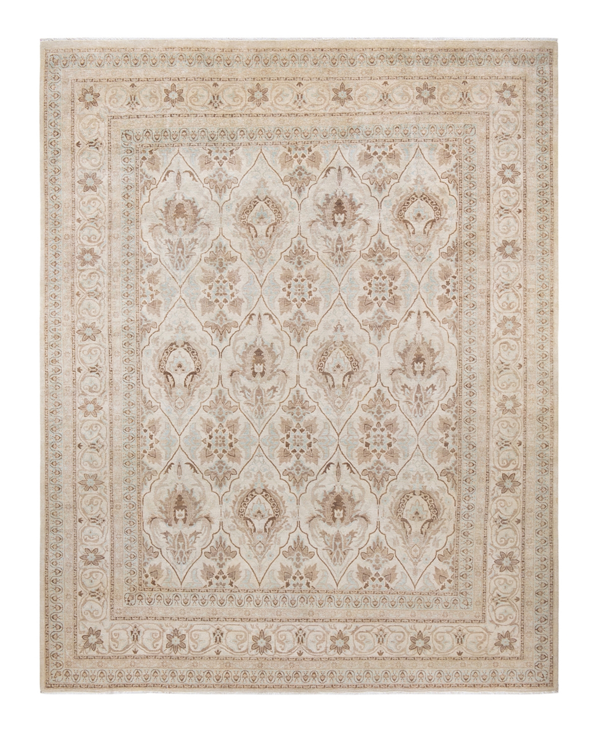 Closeout! Adorn Hand Woven Rugs Mogul M1721 9'1in x 11'8in Area Rug - Ivory