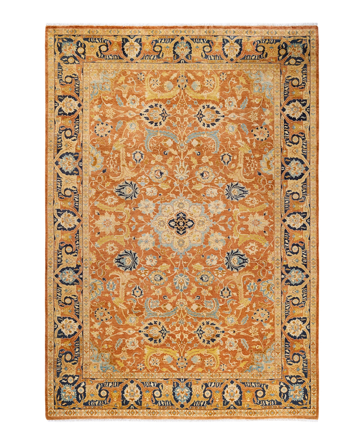 Closeout! Adorn Hand Woven Rugs Mogul M1190 6'1in x 9' Area Rug - Brown