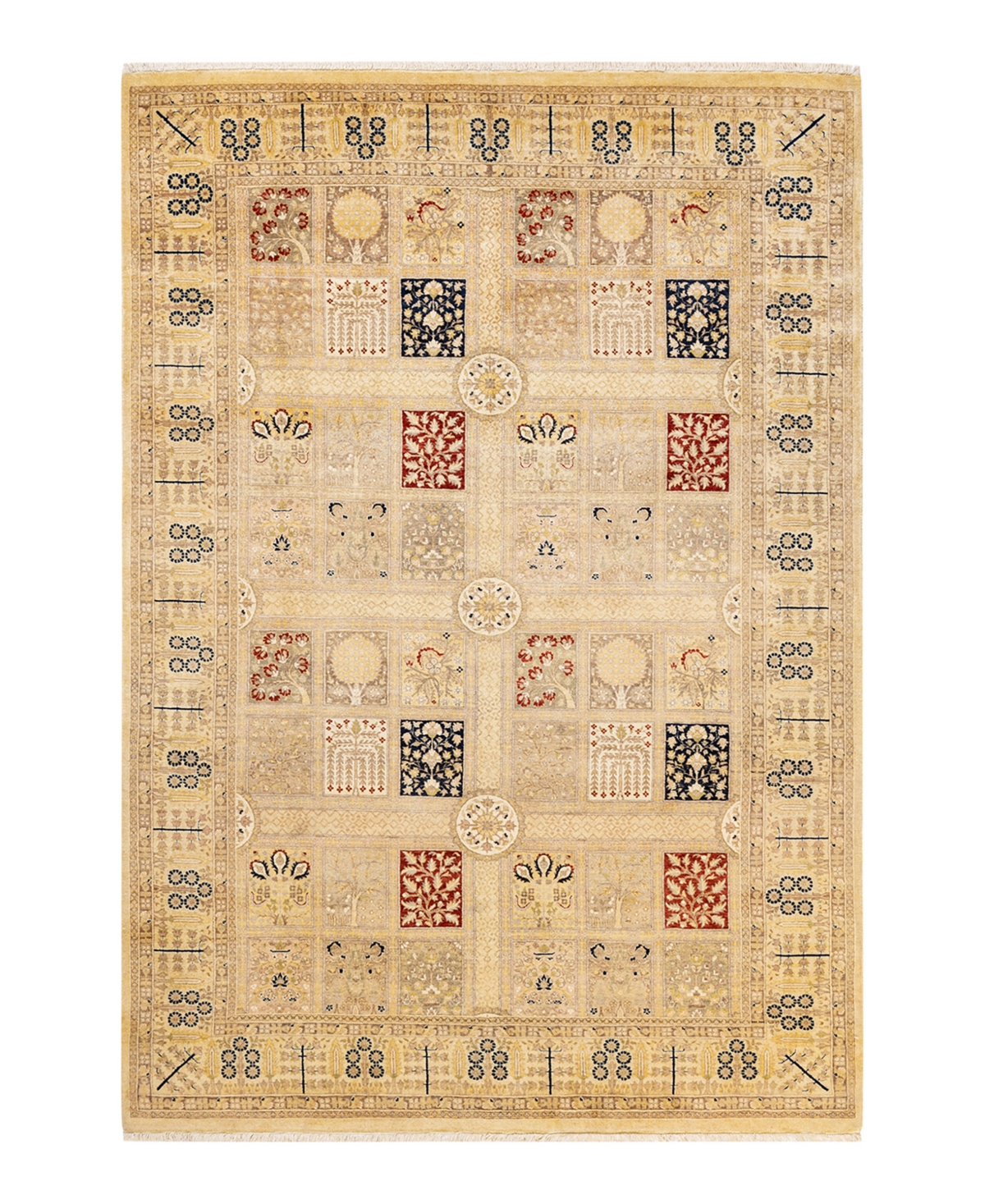 Closeout! Adorn Hand Woven Rugs Mogul M1423 6'2in x 9' Area Rug - Ivory