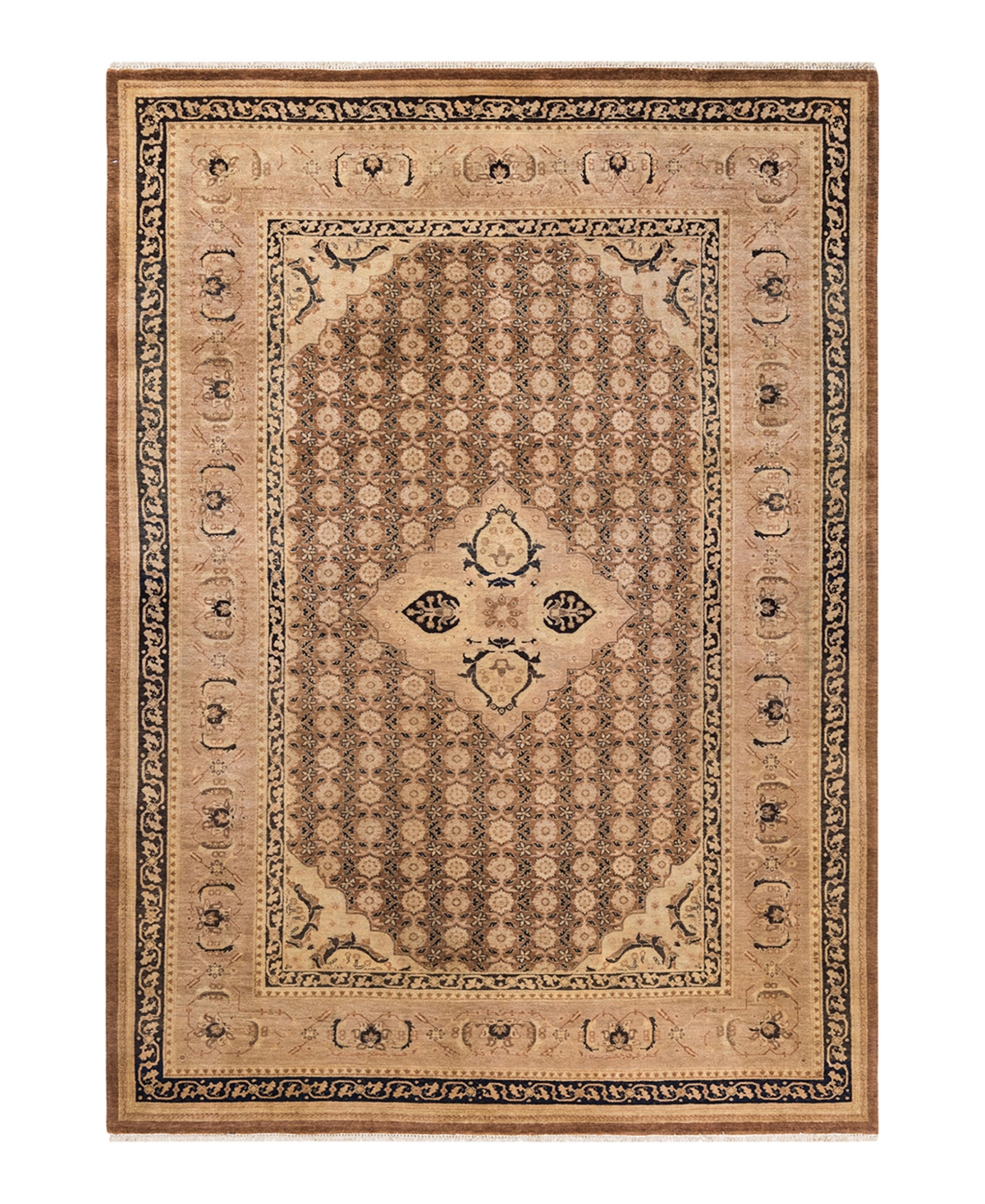 Closeout! Adorn Hand Woven Rugs Mogul M1450 5'10in x 8'8in Area Rug - Yellow