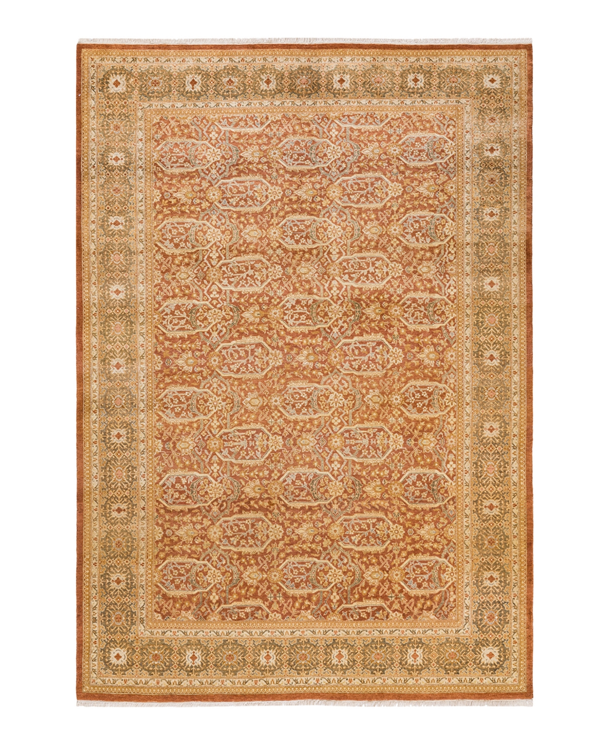 Closeout! Adorn Hand Woven Rugs Mogul M1462 6'2in x 8'10in Area Rug - Brown