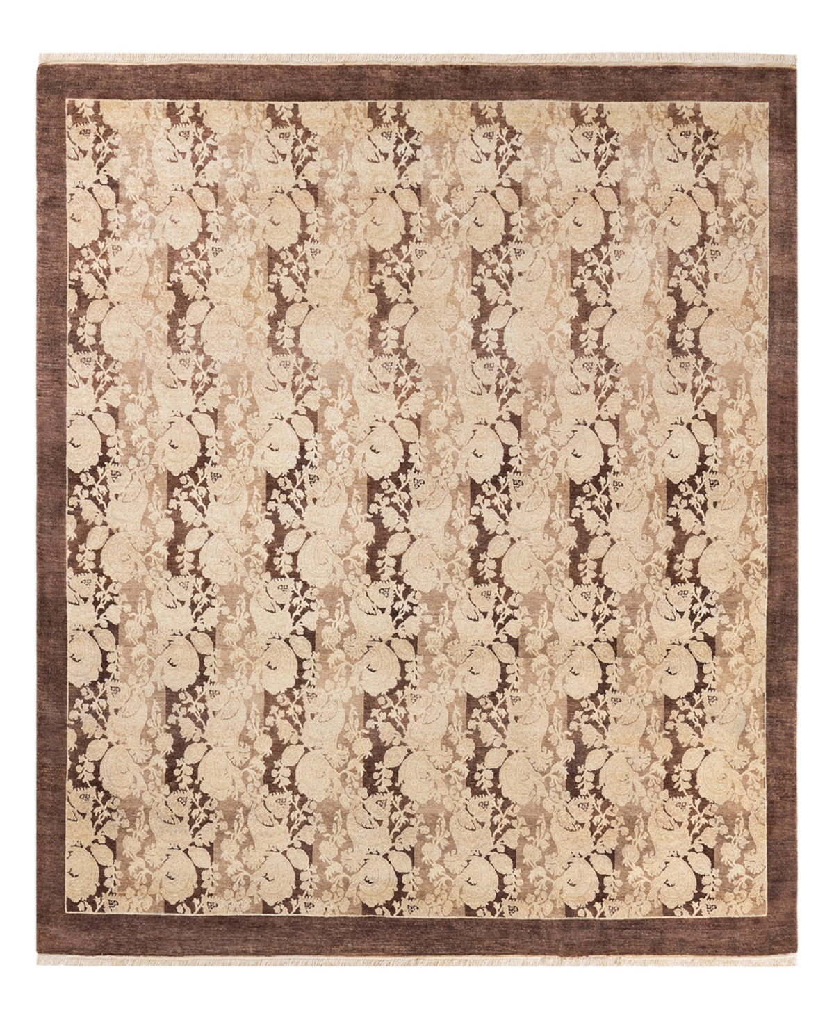 Closeout! Adorn Hand Woven Rugs Mogul M1521 6' x 6'2in Square Area Rug - Brown