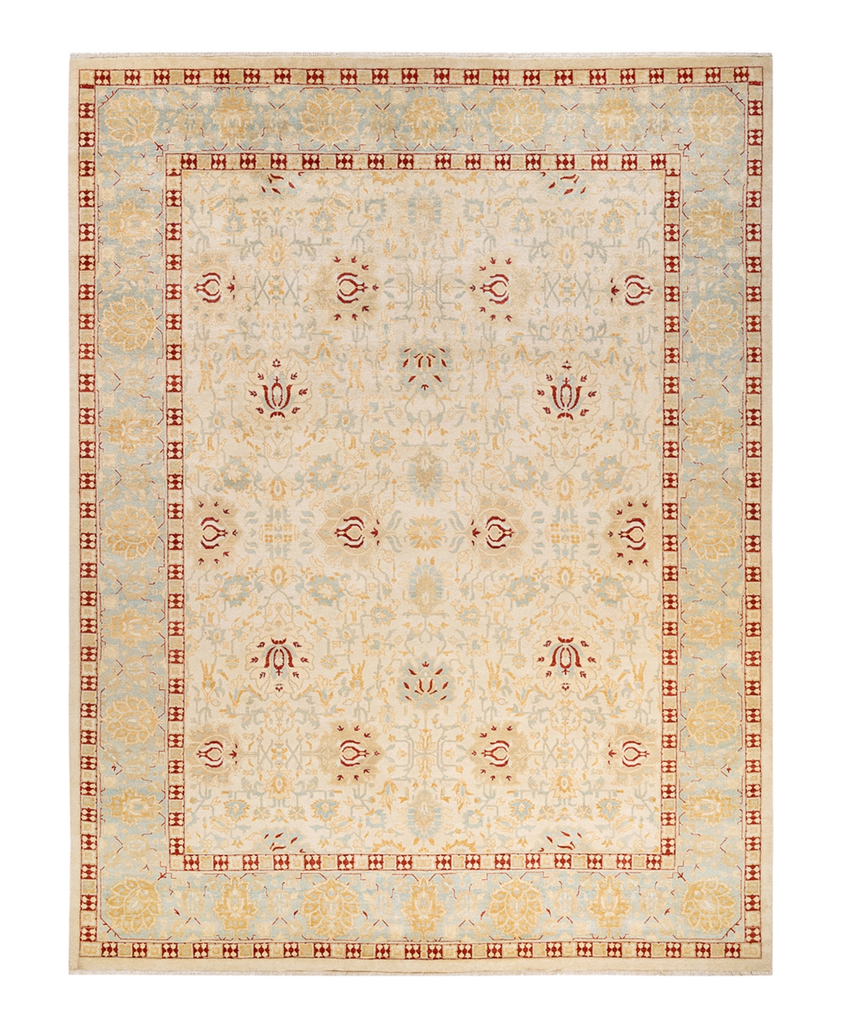Closeout! Adorn Hand Woven Rugs Eclectic M1540 9'1in x 12'5in Area Rug - Ivory