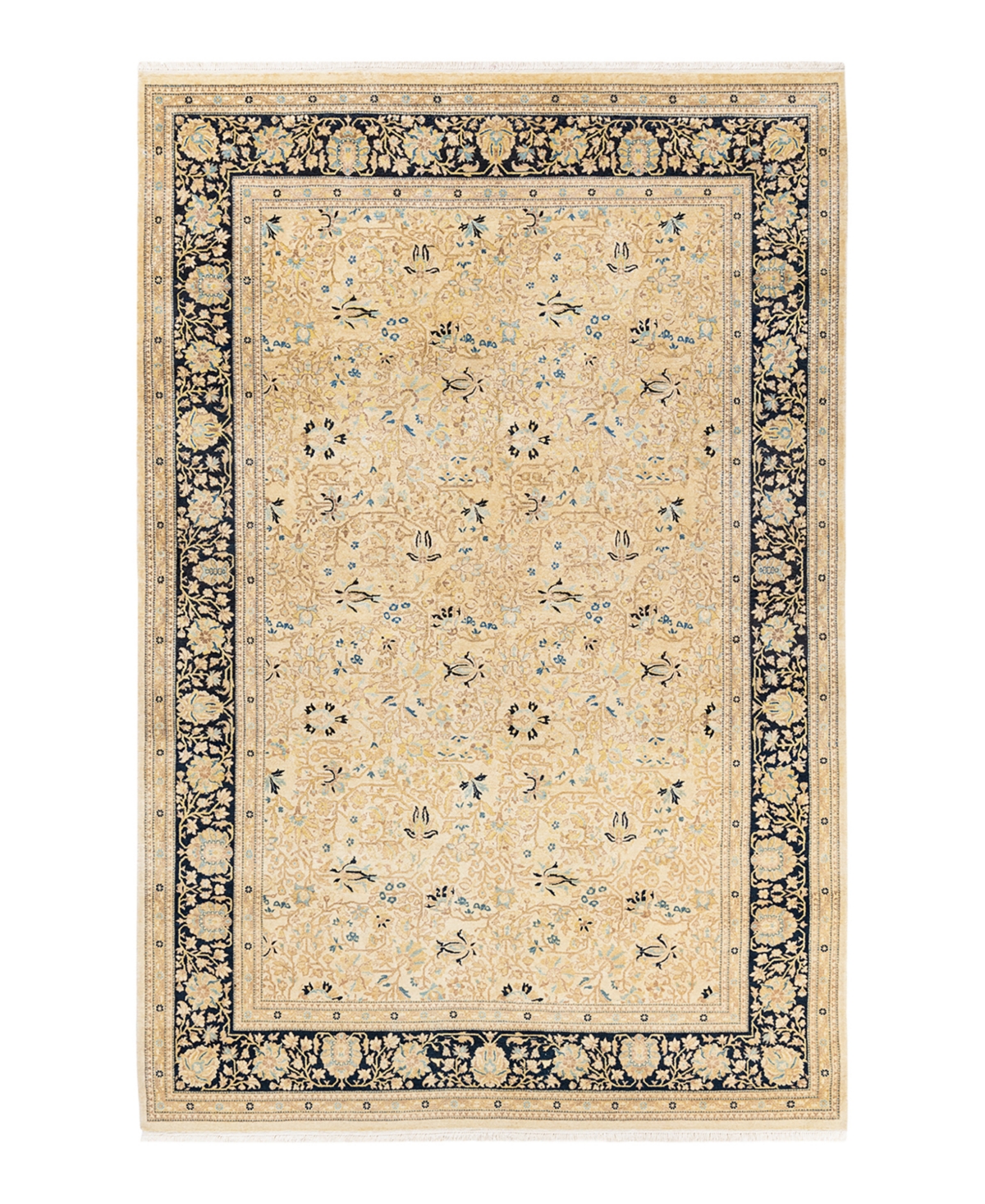 Closeout! Adorn Hand Woven Rugs Mogul M1598 6'3in x 9'1in Area Rug - Ivory