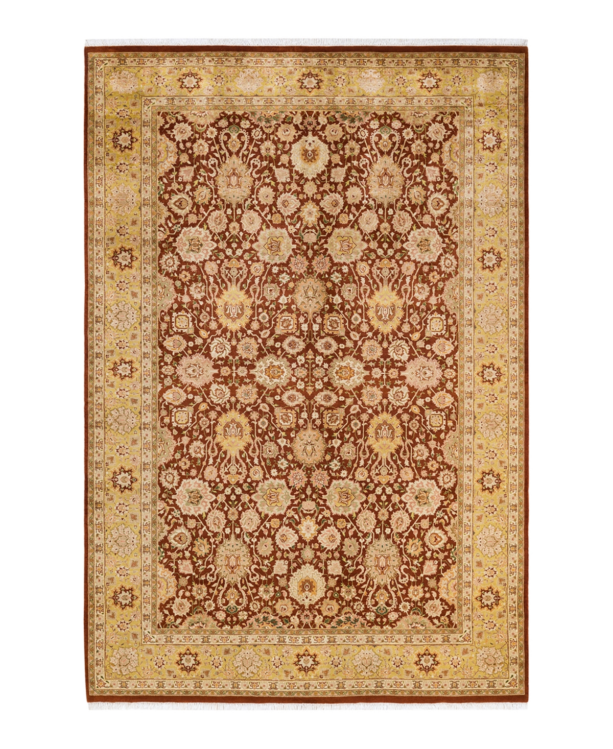 Closeout! Adorn Hand Woven Rugs Mogul M1789 6'1in x 9'3in Area Rug - Brown