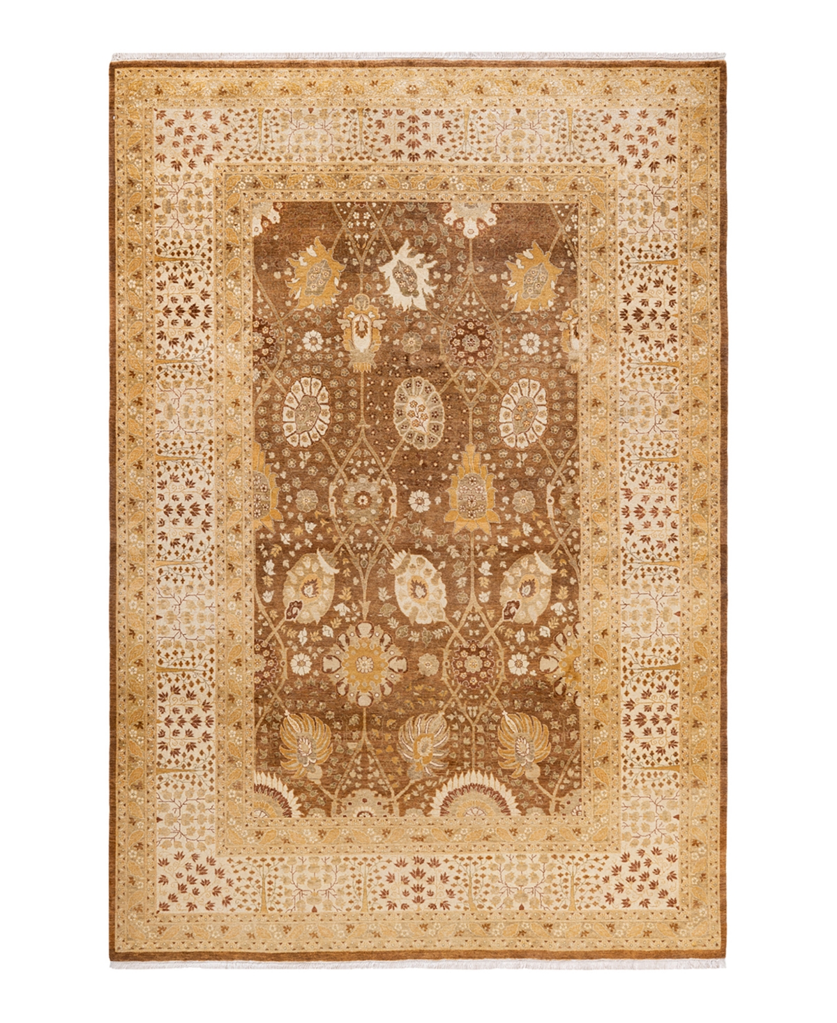 Closeout! Adorn Hand Woven Rugs Mogul M1590 6'2in x 9'2in Area Rug - Gold-Tone