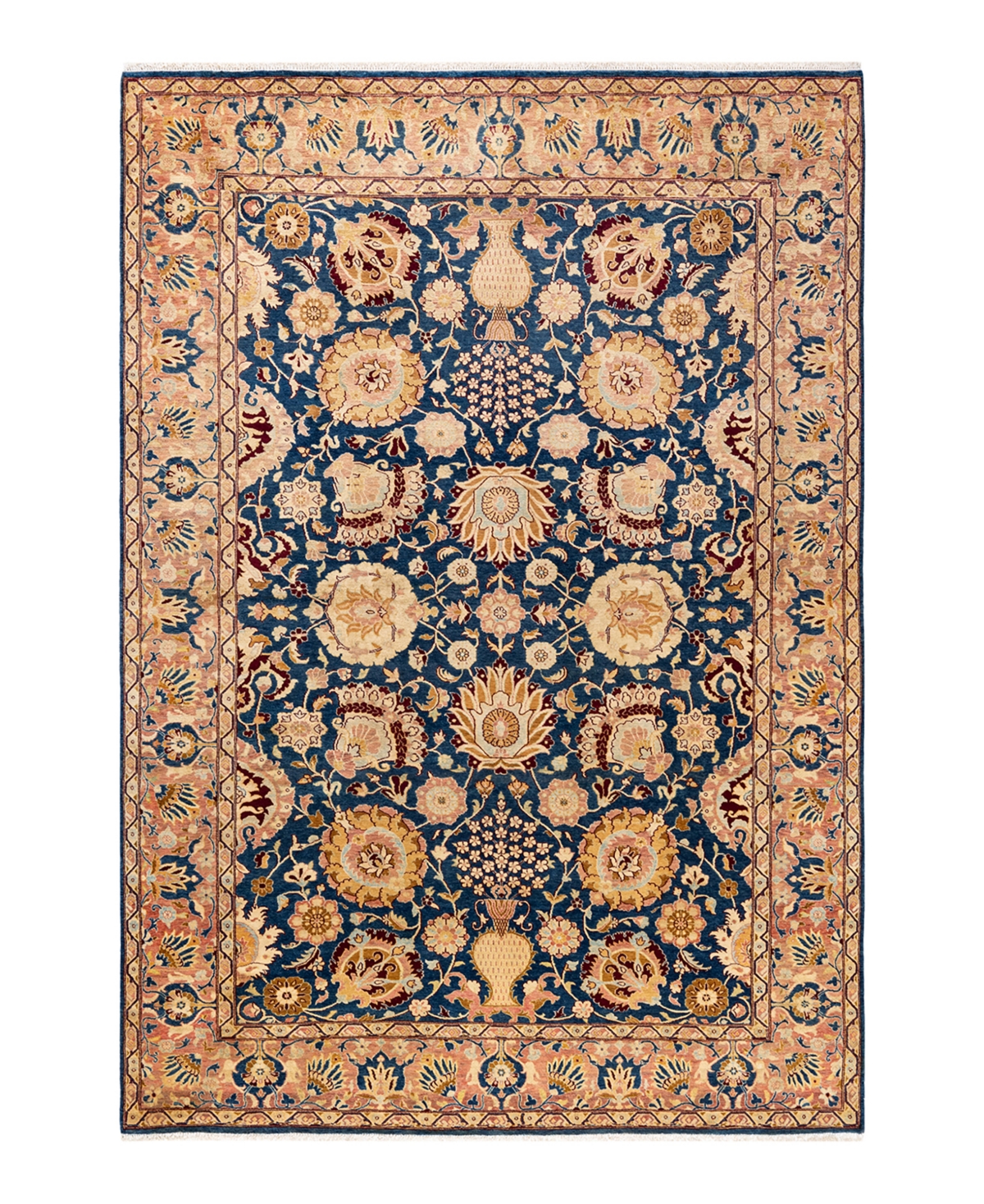 Closeout! Adorn Hand Woven Rugs Mogul M1427 6'1in x 8'10in Area Rug - Blue