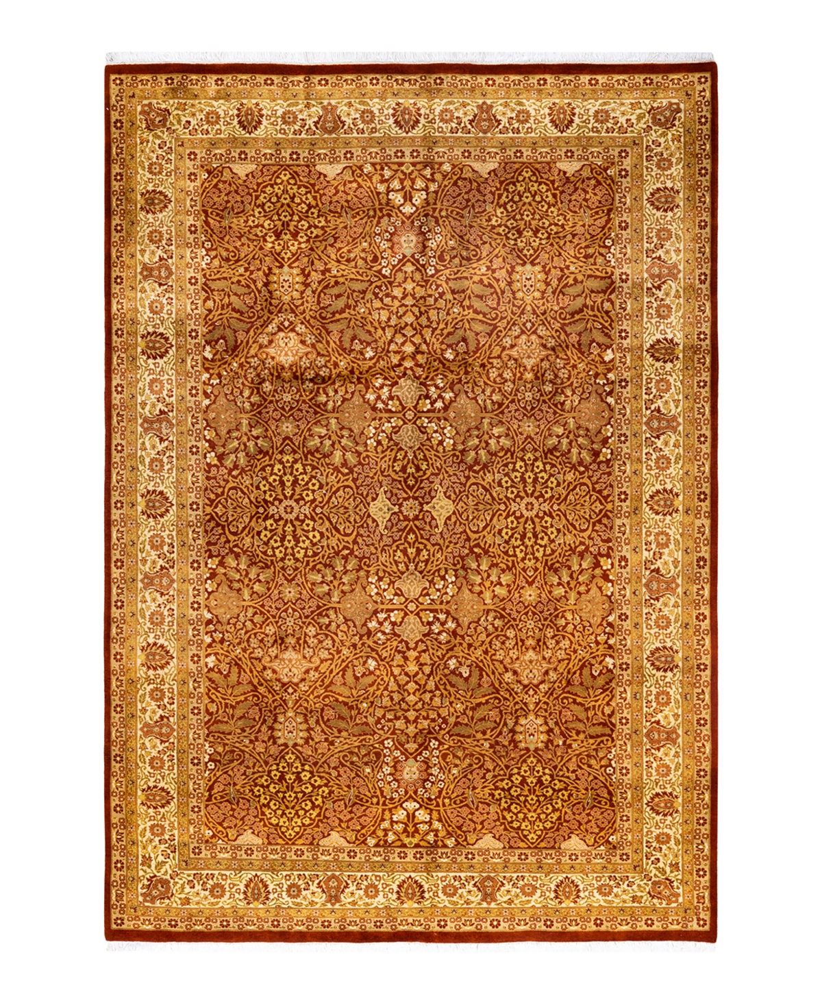 Closeout! Adorn Hand Woven Rugs Mogul M1680 6'1in x 8'10in Area Rug - Rust