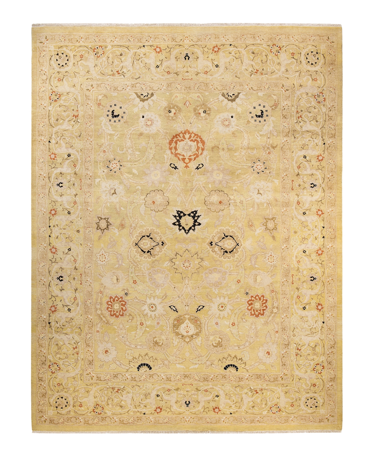 Closeout! Adorn Hand Woven Rugs Eclectic M1540 9'3in x 12'2in Area Rug - Green