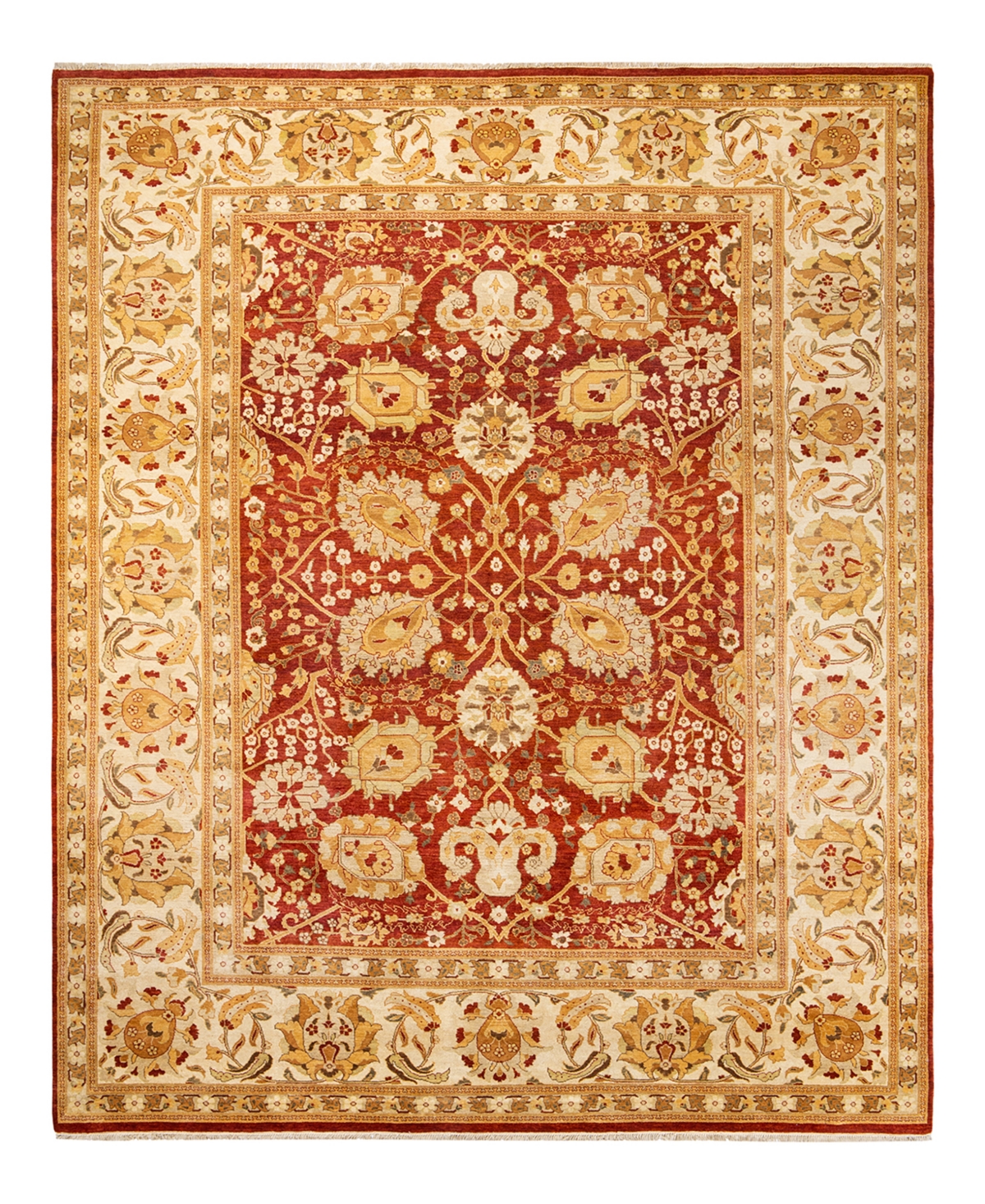 Closeout! Adorn Hand Woven Rugs Eclectic M1504 9'1in x 11'7in Area Rug - Orange