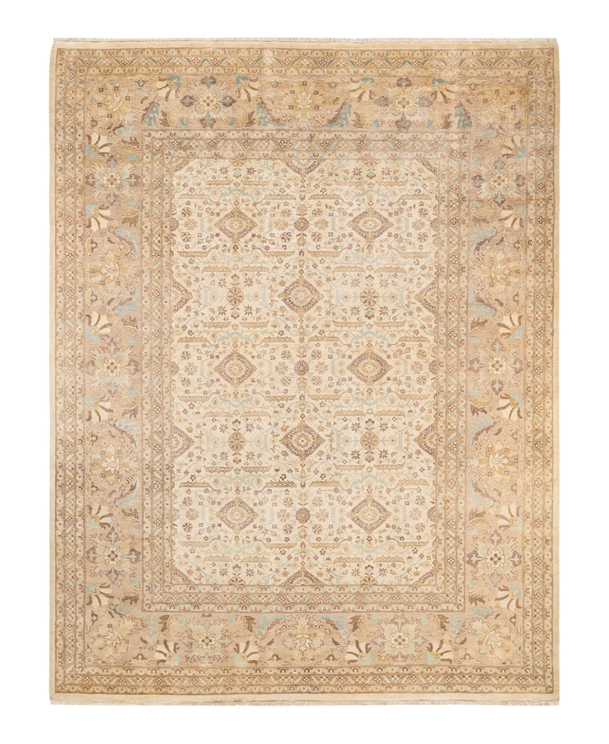 Closeout! Adorn Hand Woven Rugs Eclectic M1478 9'1in x 11'10in Area Rug - Ivory