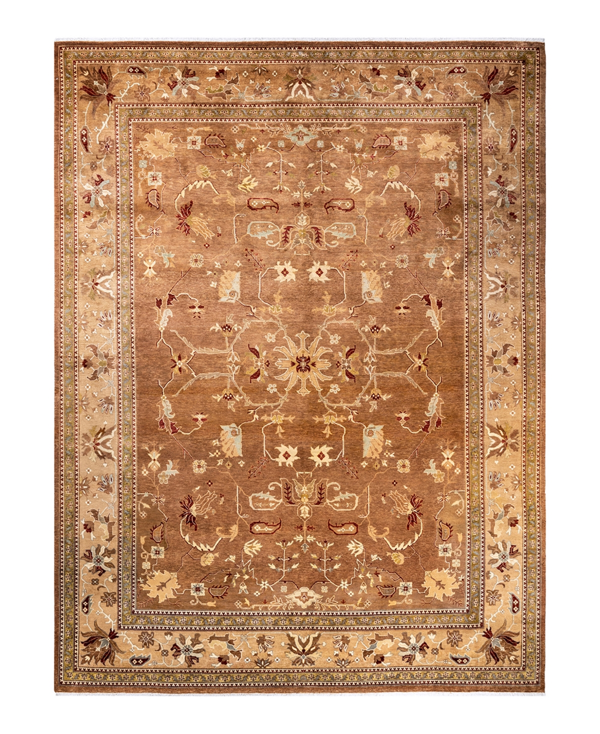 Closeout! Adorn Hand Woven Rugs Eclectic M1504 9'2in x 12'5in Area Rug - Brown