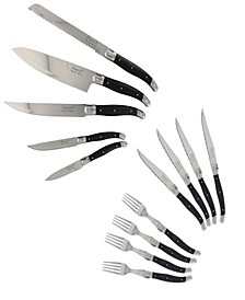 Ultimate Laguiole Kitchen and Steak Knife Fork, Set of 13