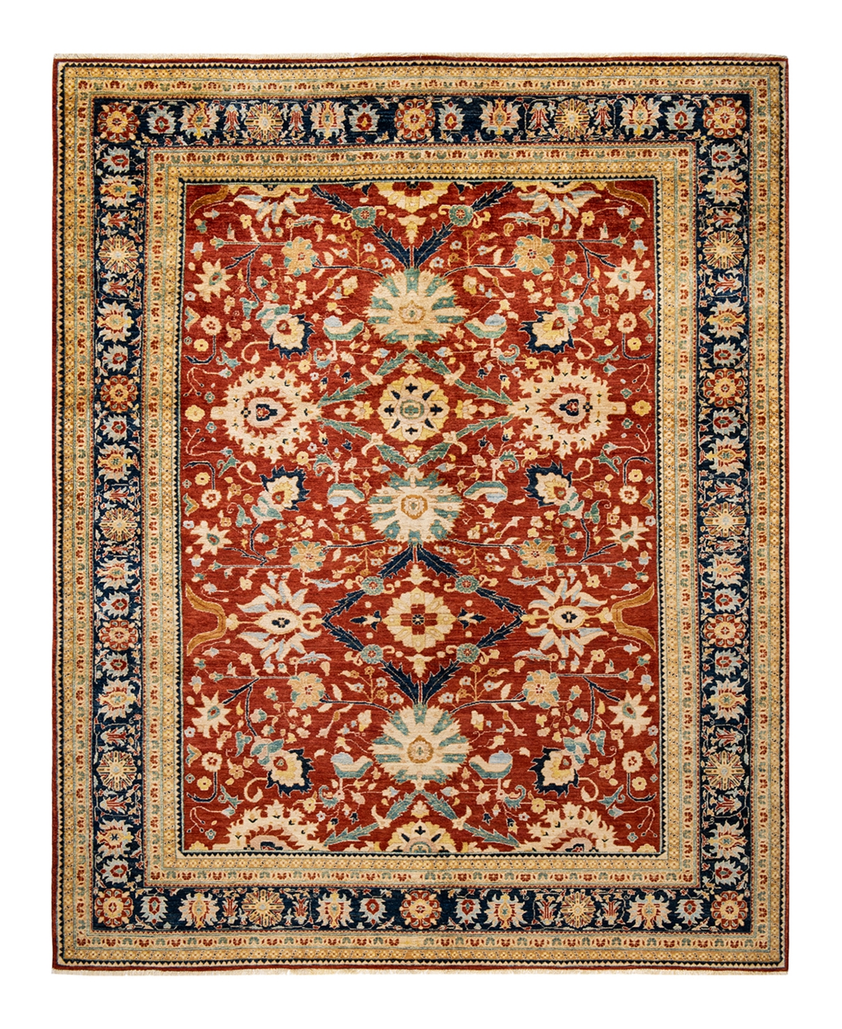 Closeout! Adorn Hand Woven Rugs Eclectic M1419 9' x 11'8in Area Rug - Orange