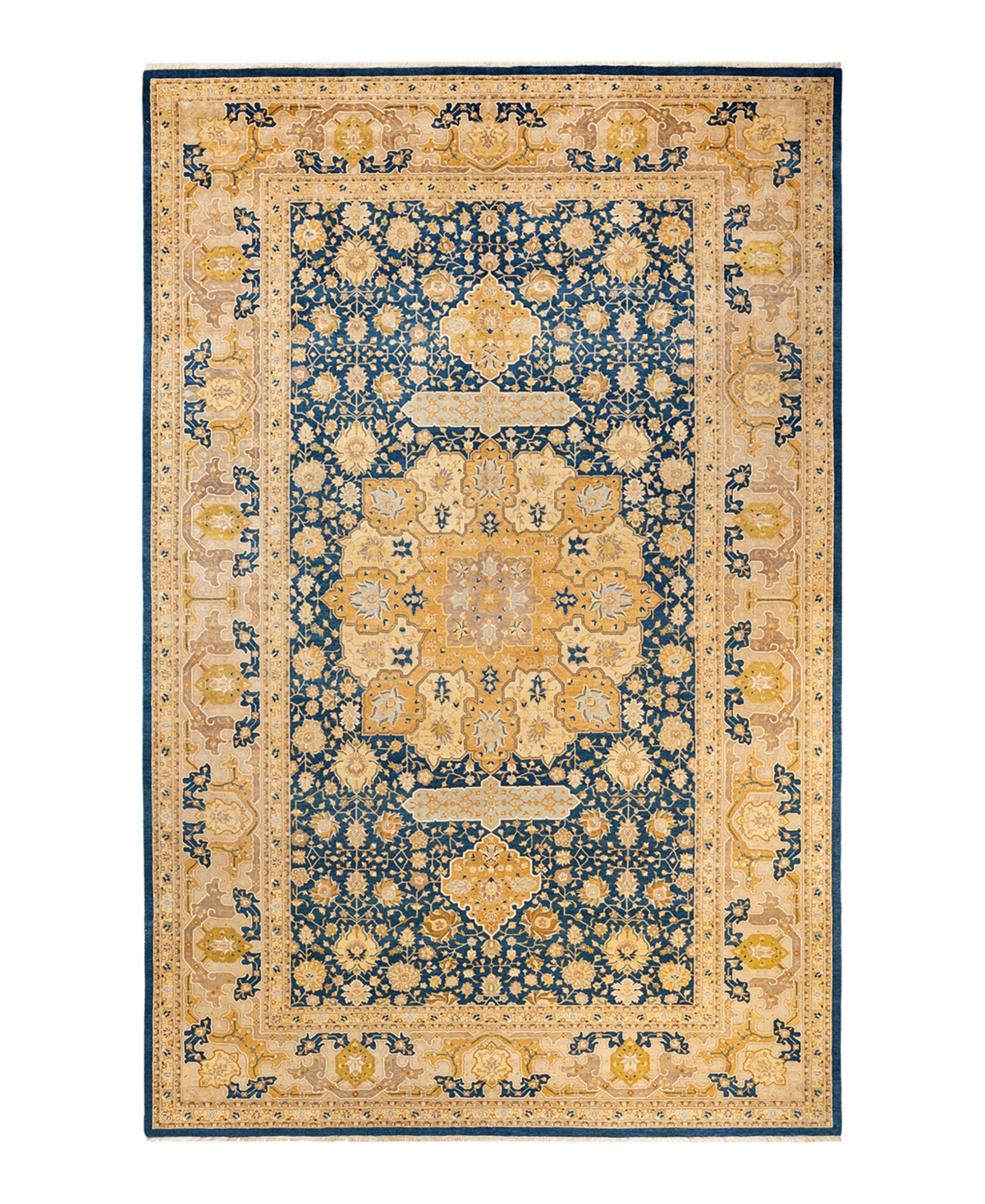 Closeout! Adorn Hand Woven Rugs Mogul M1346 9'3in x 15' Area Rug - Blue