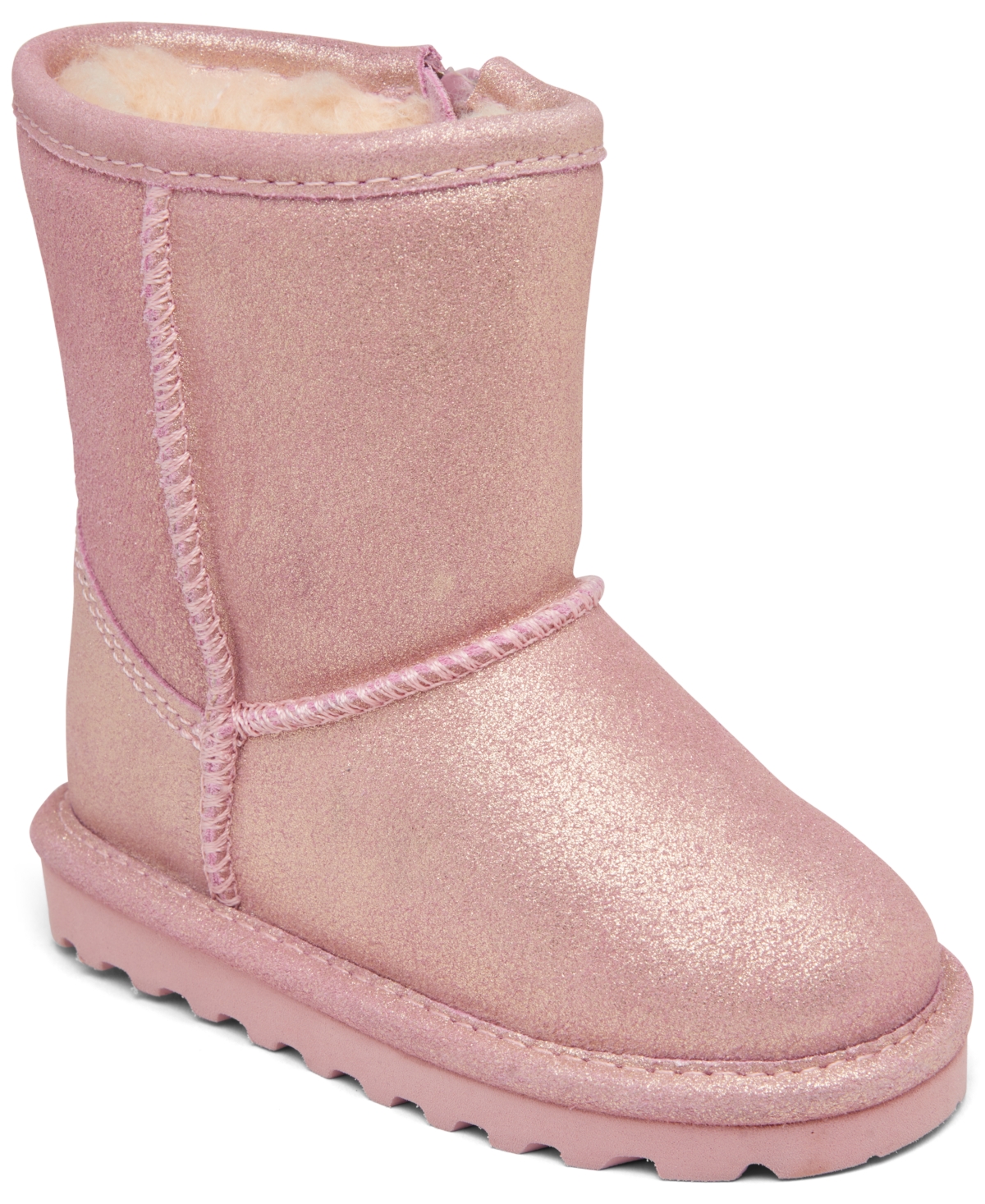 Bearpaw Kids' Little Girls Elle Short Boots From Finish Line In Pink