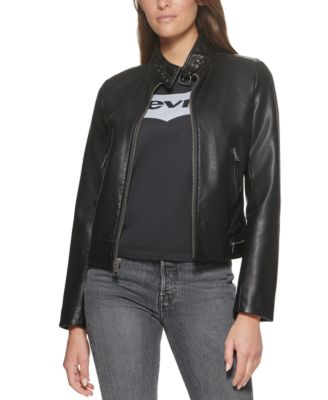 Levi's - Faux-Leather Moto Racer Jacket