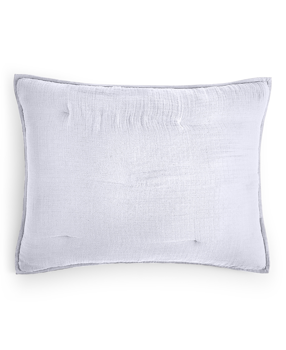 Textured Gauze Sham, Standard, Created for Macy's - White
