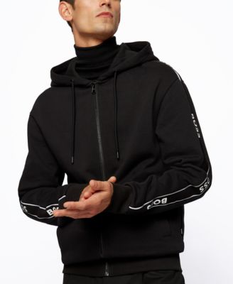 hugo boss zip hoodie men's