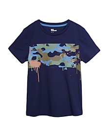 Big Boys Short Sleeve Color-Blocked T-shirt