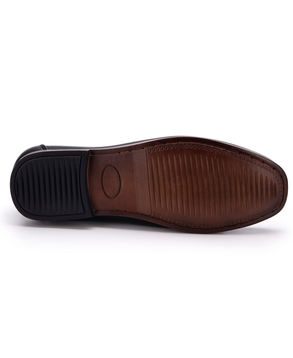Men's Perforated Buckle Loafers - Tan