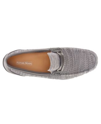 Men's Knit Lace-Strap Driving Loafer