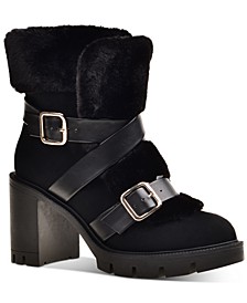 Bemie Buckled Booties, Created for Macy's