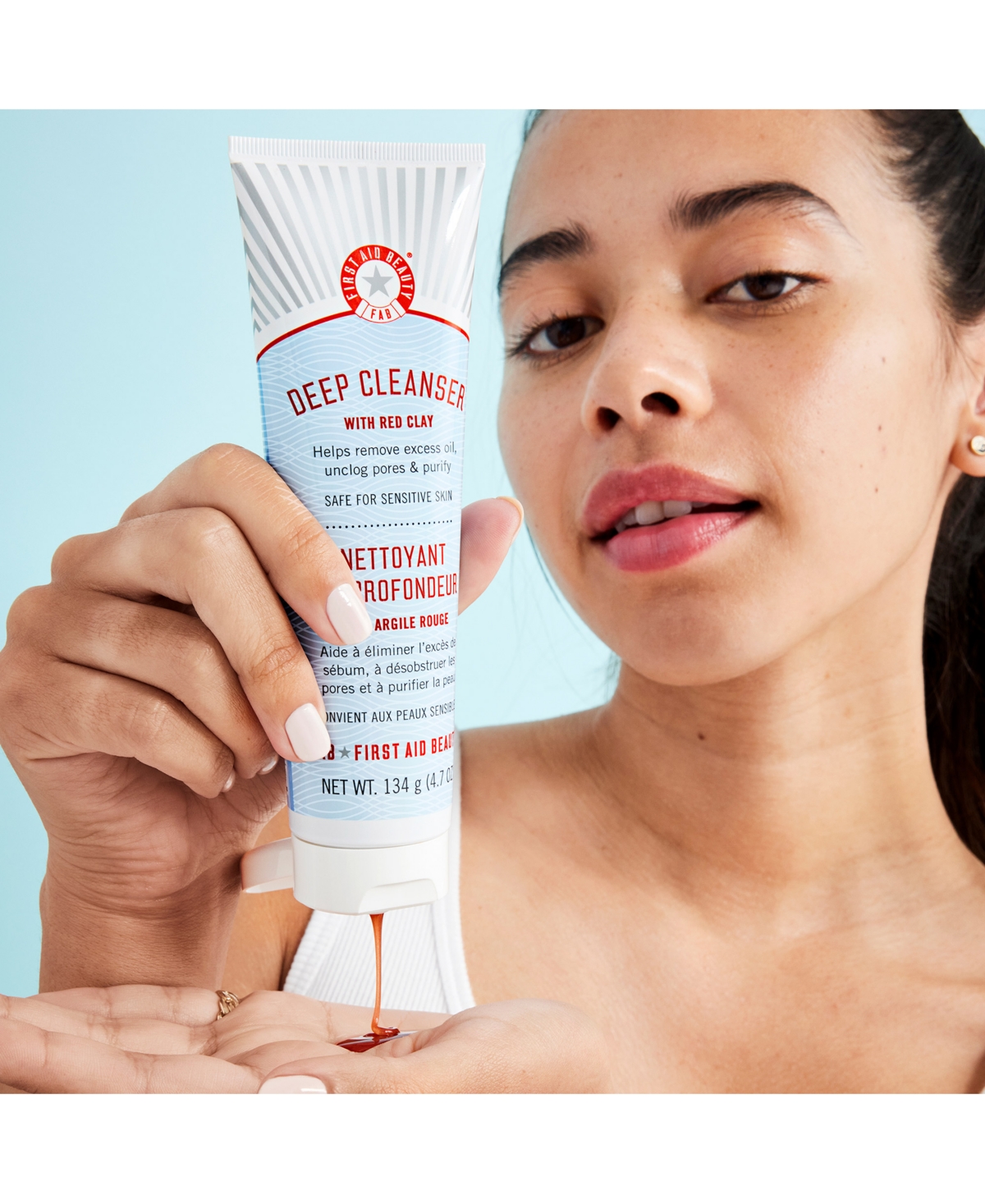 First Aid Beauty Pure Skin Deep Cleanser With Red Clay