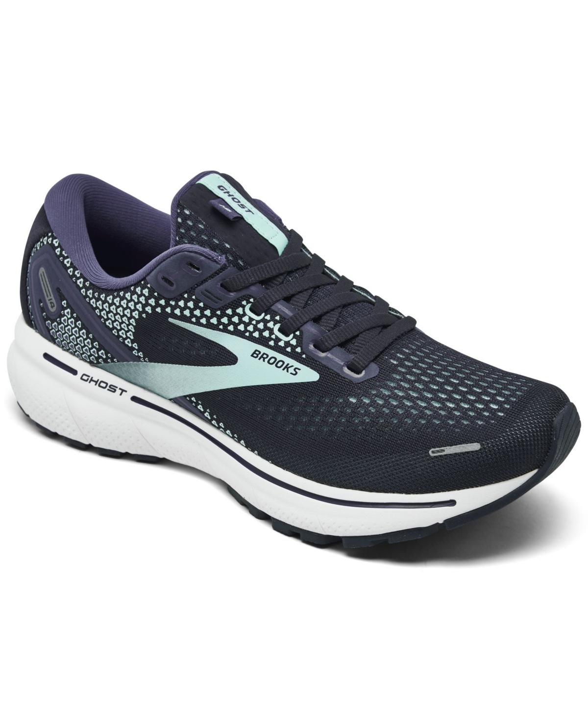 Brooks Women's Ghost 14 Running Sneakers From Finish Line In Peacoat ...