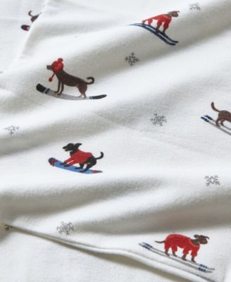 Printed Cotton Flannel 4-Pc. Sheet Set, Queen