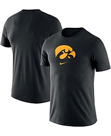 Men's Black Iowa Hawkeyes Essential Logo T-shirt
