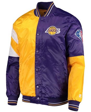 Starter Los Angeles Lakers Tri-Color Jacket Purp/Gold/Wht