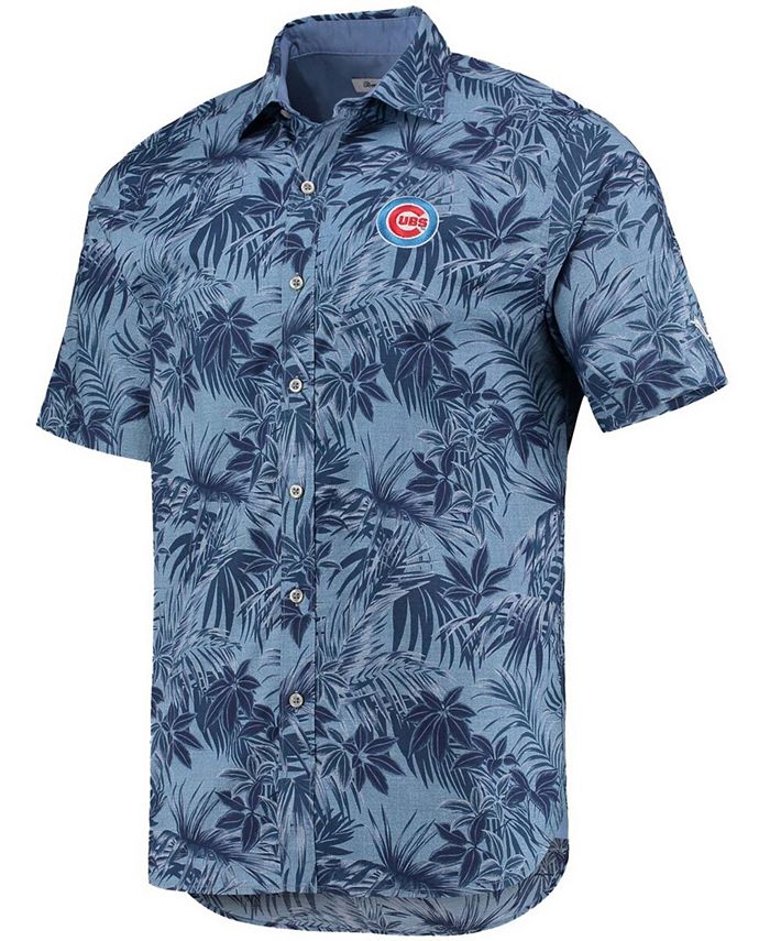 Tommy Bahama Men's Royal Chicago Cubs Sport Reign Forest Fronds Button ...