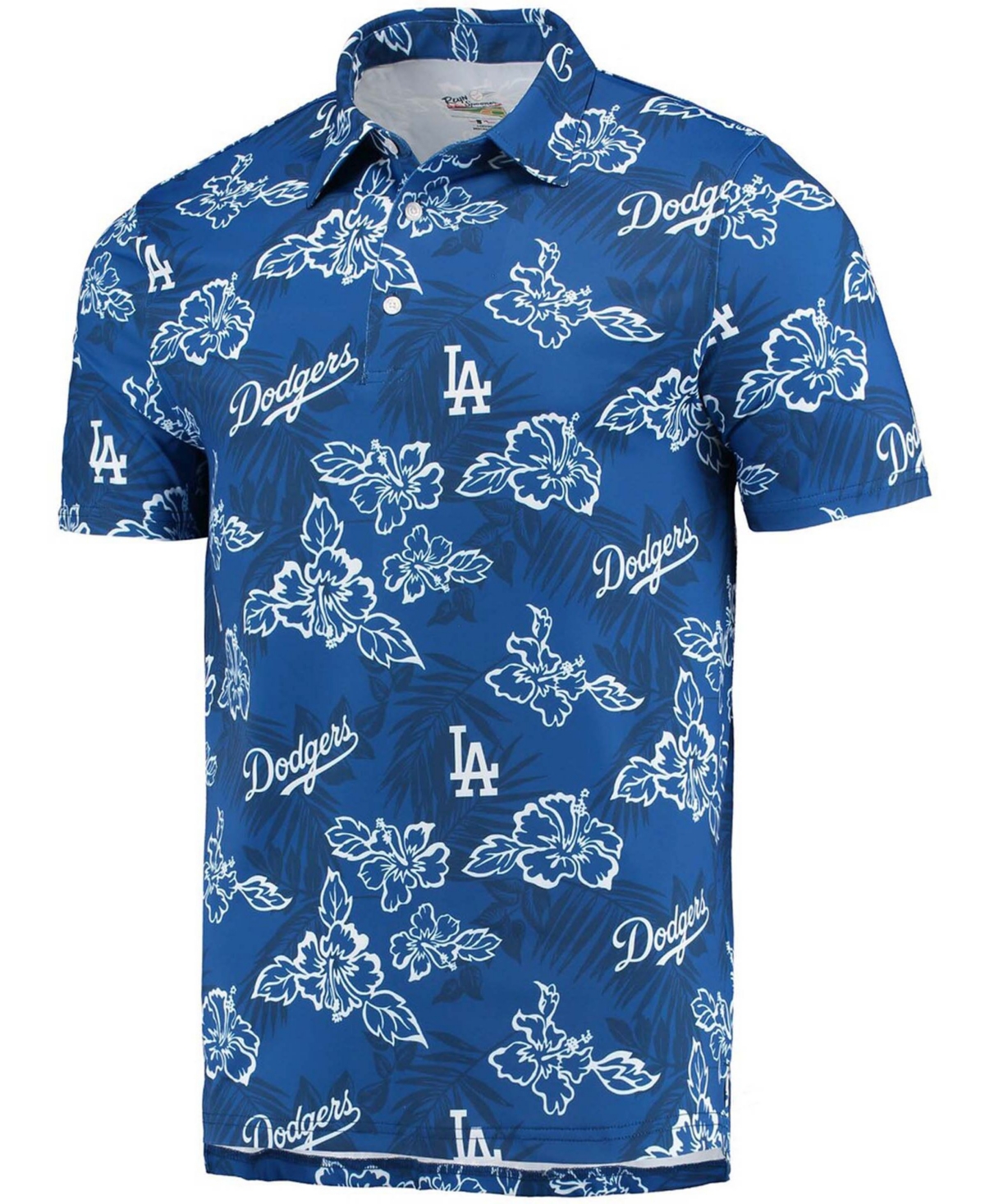 Reyn Spooner Men's Los Angeles Dodgers Blue Aloha Performance Polo