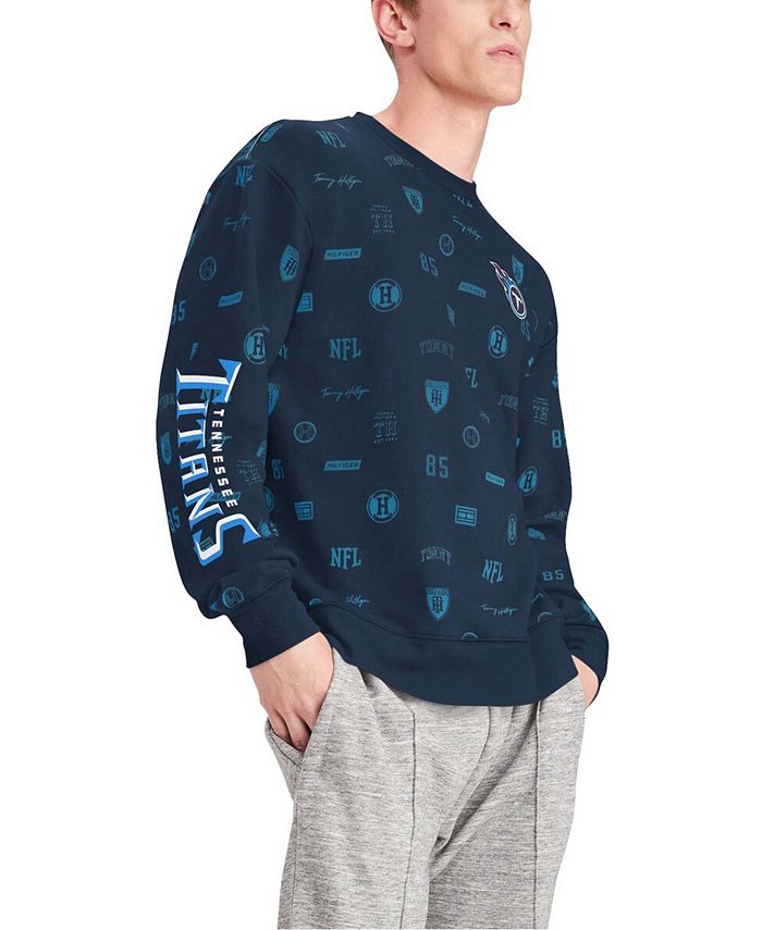 Tommy Hilfiger Men's Navy Tennessee Titans Reid Graphic Pullover Sweatshirt  - Macy's