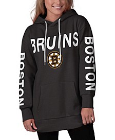 Women's Black Boston Bruins Extra Inning Pullover Hoodie