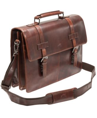 Men's Buffalo Collection Double Compartment 15.6" Laptop and Tablet Briefcase