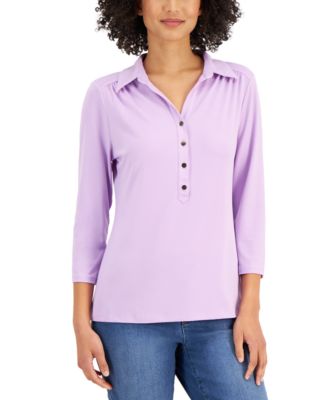 macy's polo shirts for ladies