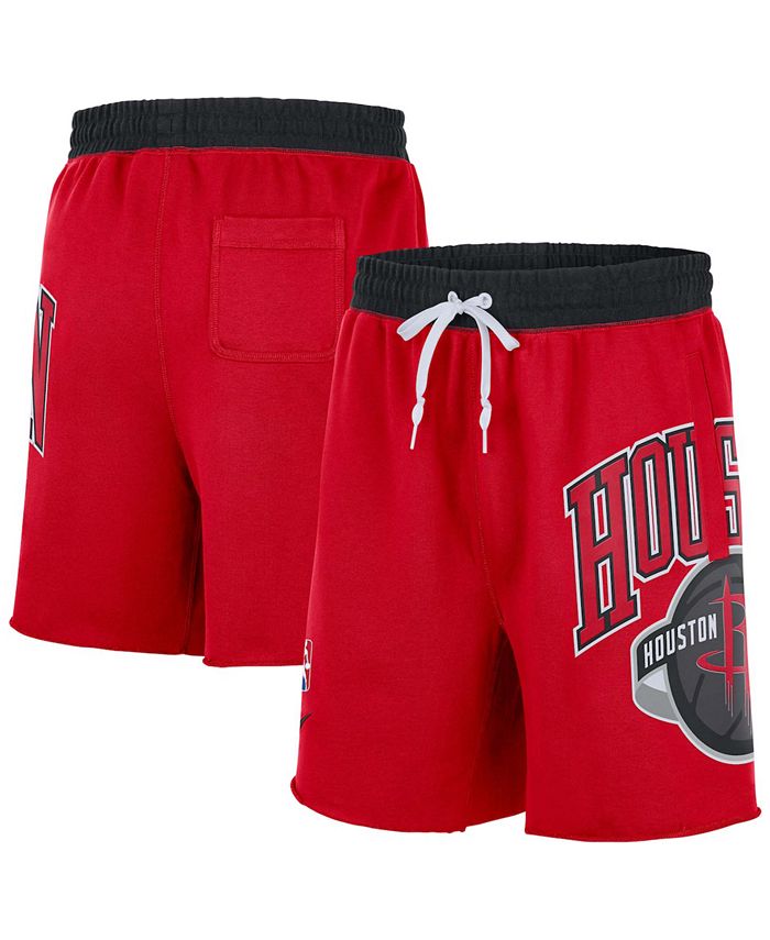 Nike - Men's Red Houston Rockets 75th Anniversary Courtside Fleece Shorts